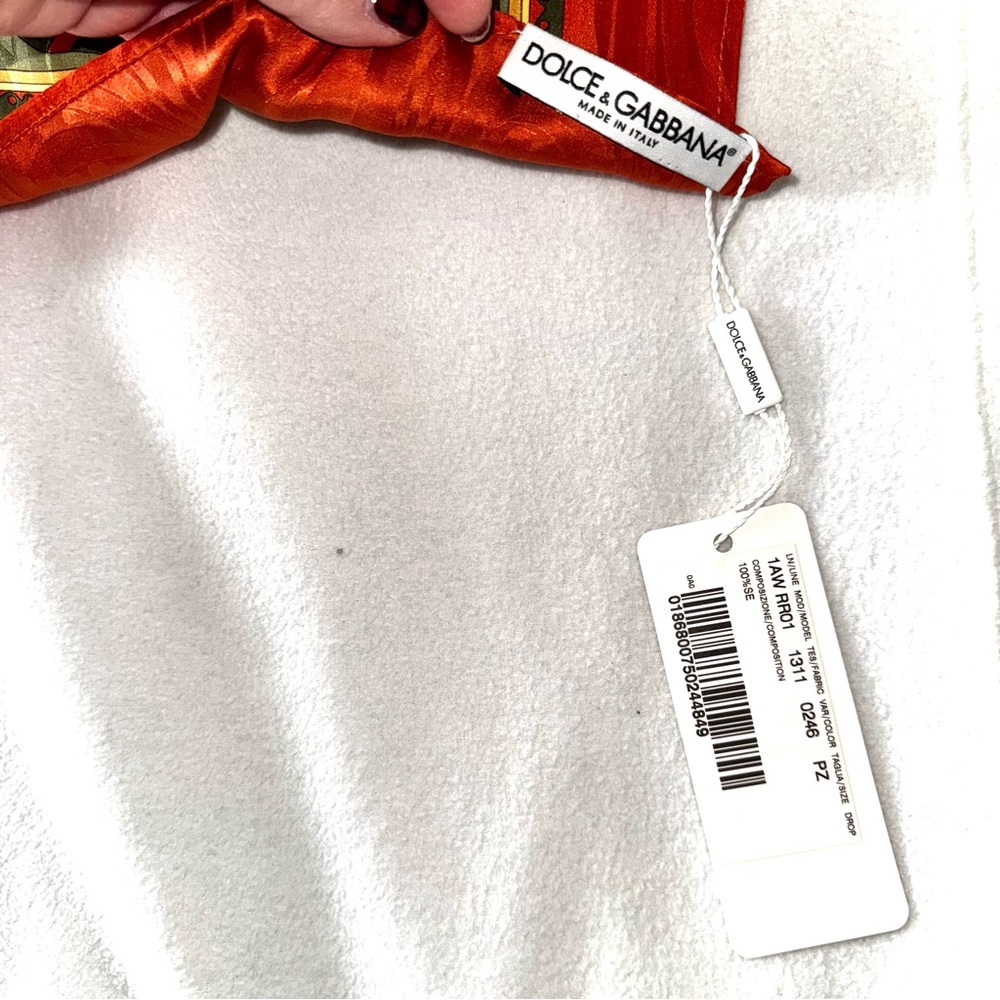 NEW! DOLCE & GABBANA Large Square Equestrian Scarf GORGEOUS - Picture 5 of 13